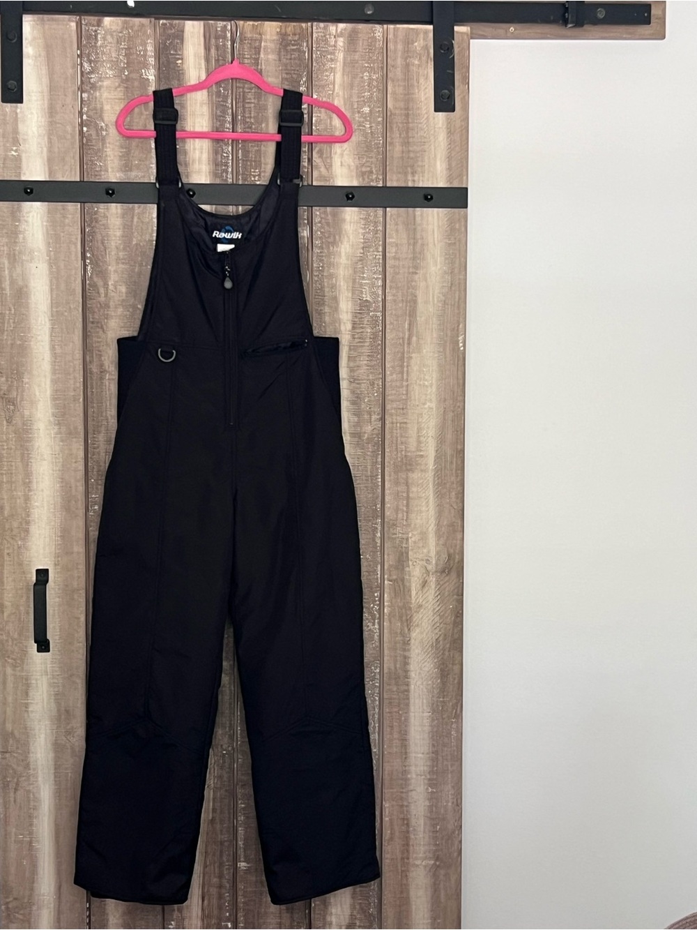Rawik Cirque Black Women's Ski Bibs - Insulated Snow Overalls, Size L